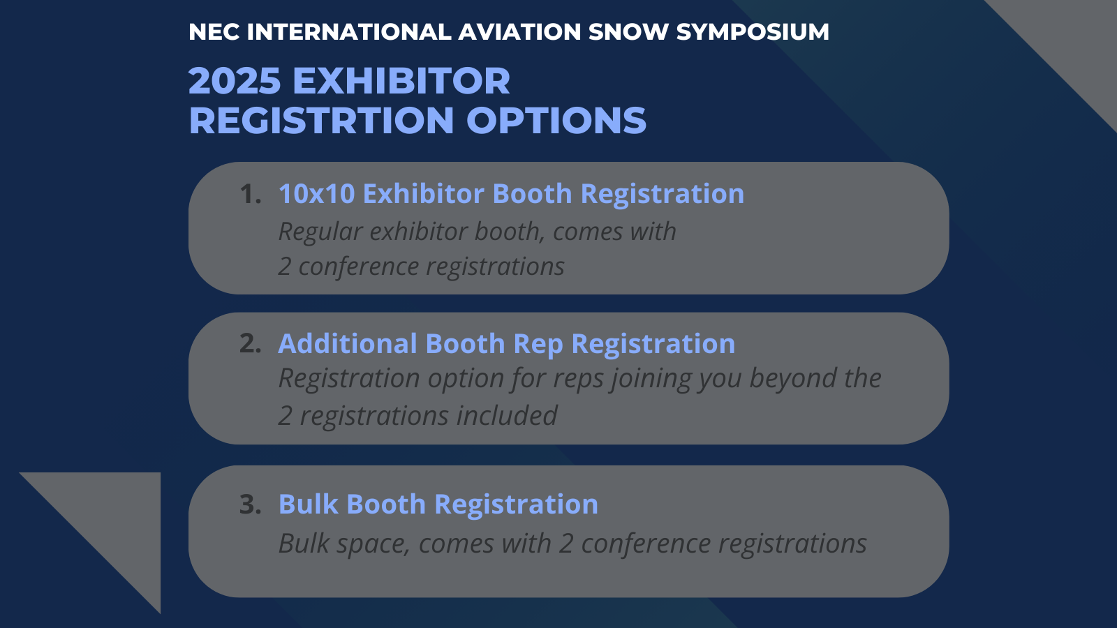 2025 Exhibitor Registration